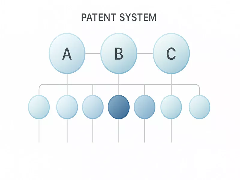 Patent bet structure diagram showing three selections creating seven bets