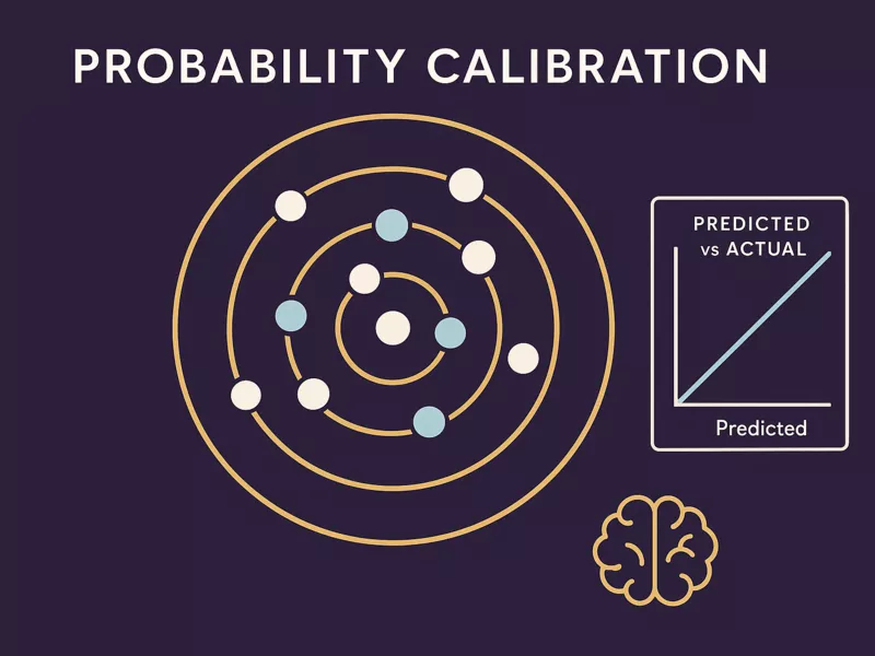 Probability calibration visualization showing the challenge of accurate prediction and estimation