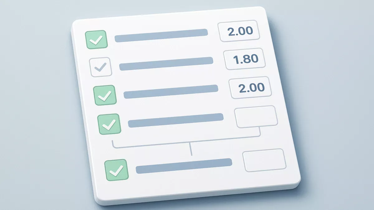 System bets guide showing multiple betting combinations and selections